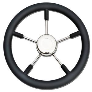 volante para barco de motor barnizado con poliuretano 1