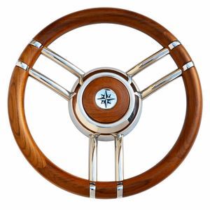 volante para barco de motor de madera 1