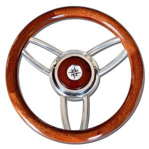 volante para barco de motor de madera 1