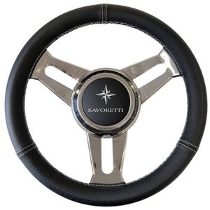 volante para barco de motor forro de cuero 1