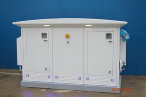 torreta con iluminación integrada / de suministro eléctrico / para pantalán / de acero inoxidable