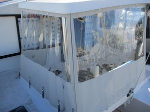 cierre de cockpit para barco a motor