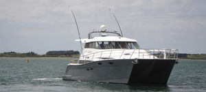 barco cabinado catamarán
