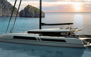 superyate de vela de lujo catamarán