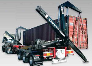 remolque portacontenedores / para terminal portuaria / de carga lateral / de autocarga