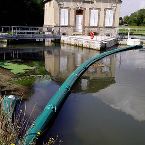 barrera de contención / flotante / permanente / para puerto