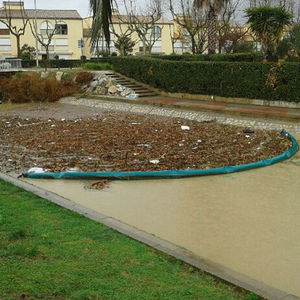barrera de contención / flotante / permanente / para aguas tranquilas