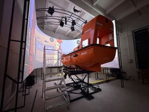 simulador para barco de salvamento