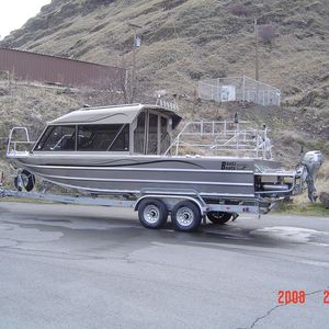 barco de pesca-crucero hidrojet / bimotor