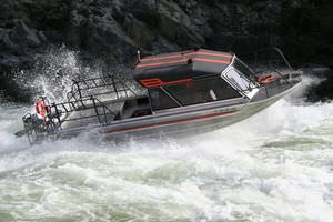 barco de pesca-crucero hidrojet / bimotor