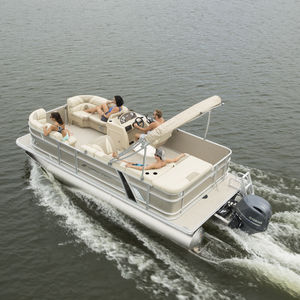 barco pontón fueraborda
