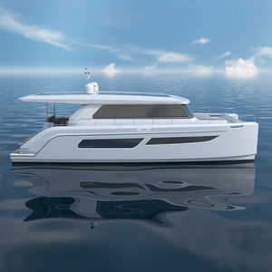 yate a motor catamarán 1