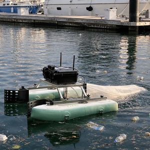 vehículo no tripulado marino para la recogida de residuos