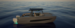 barco cabinado catamarán