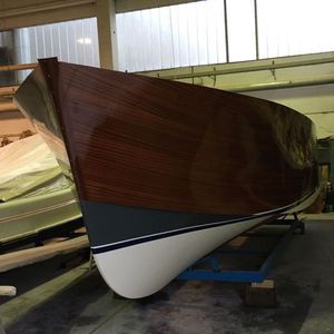 barco open intraborda / diésel / de madera