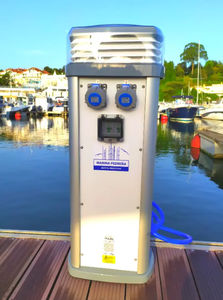 torreta de suministro eléctrico