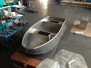 bay boat fueraborda / de pesca deportiva / de aluminio