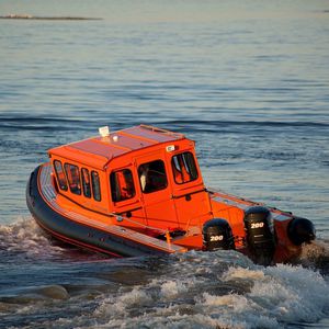 barco profesional barco de pasajeros / fueraborda / de aluminio / embarcación neumática semirrígida