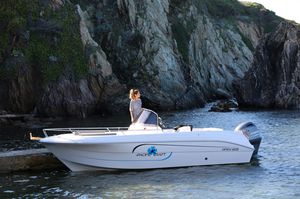 barco open fueraborda / open / con consola central / 7 personas máx.