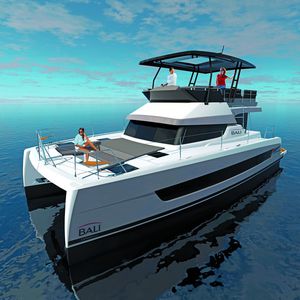 barco cabinado catamarán