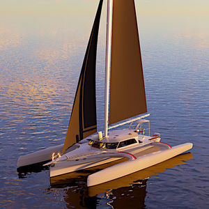 yate de vela trimarán