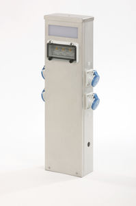 torreta con iluminación integrada / de suministro eléctrico / de suministro de agua / para pantalán