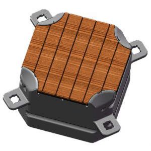 módulo para pantalán flotante modular