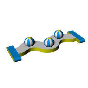 juego acuático pista de carrera