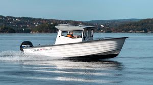 barco de motor de pesca-paseo fueraborda