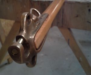 tangón de velero / para vela ligera / de madera / de bronce