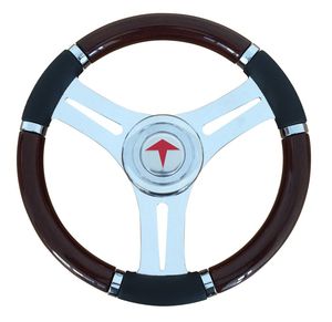 volante para barco de motor barnizado con poliuretano