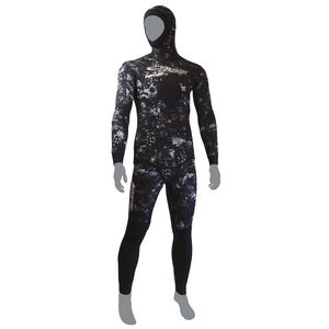 traje húmedo para pesca submarina / con capucha / dos piezas / 5 mm
