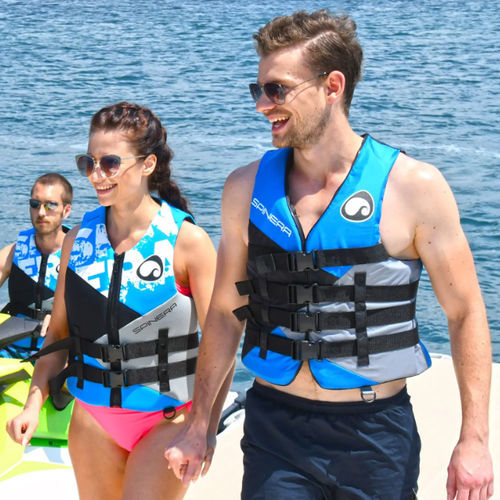Chaleco de ayuda a la flotabilidad para deportes náuticos - 18286P - Spinera - unisex / de espuma / azul