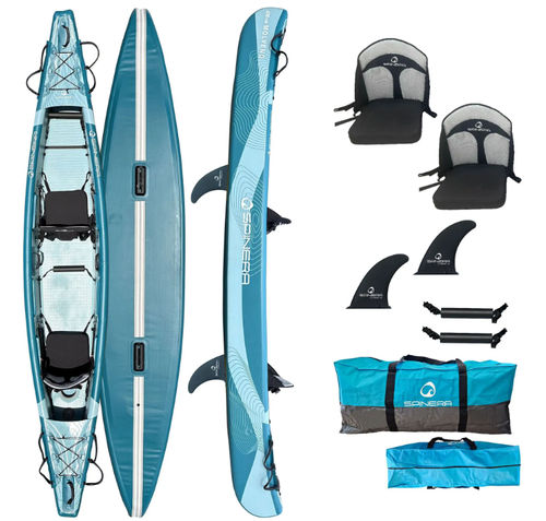 Kayak sit-on-top - Molveno 430 - Spinera - hinchable / de recreo / para adulto