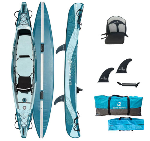 Kayak sit-on-top - Molveno 380 - Spinera - hinchable / de recreo / para adulto