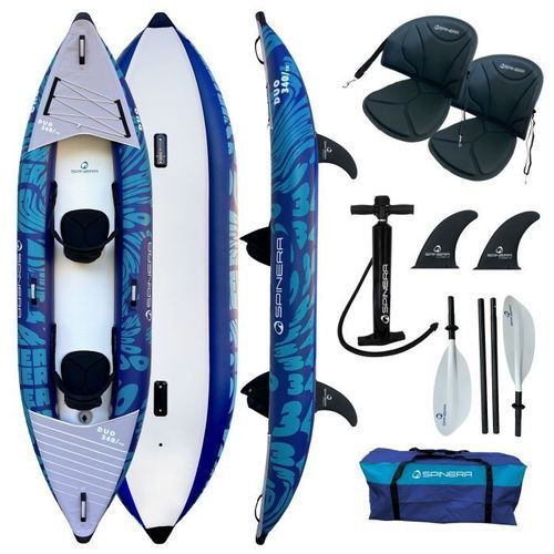 Kayak sit-on-top - Duo 340 - Spinera - hinchable / de recreo / para adulto