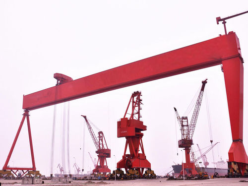 Grúa para astillero naval - Henan Haitai Ship Crane Co., Ltd. - para carga pesada / de pórtico