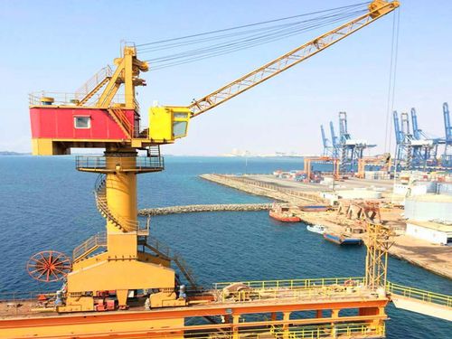 Grúa portuaria - Wirerope-luffing / Rack-luffing - Henan Haitai Ship Crane Co., Ltd. - de brazo amantillable