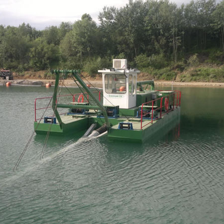 Barco profesional draga de succión con disgregador - Jet - Qingzhou Yongsheng dredging equipment.co.ltd - catamarán