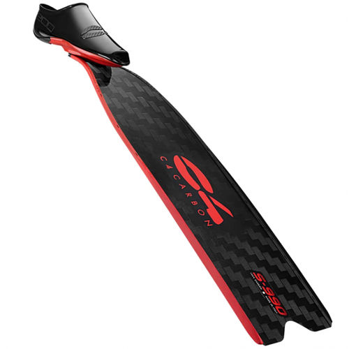 Aleta para pesca submarina - S-990  - Maverick America LLC (C4 USA) - de carbono / calzante / roja