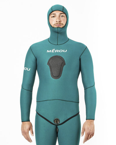 Traje húmedo de buceo - Foderato/Spaccato Basic - Mérou Sea Engineering - de manga larga / de dos piezas / 5 mm