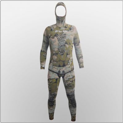 Traje húmedo para pesca submarina - Triton X Inc (Rob Allen Diving) - con capucha / de dos piezas / 5 mm