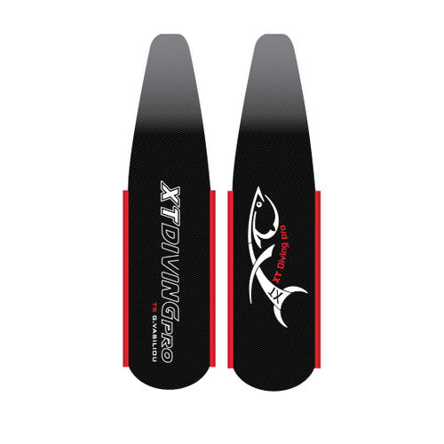 Aleta para pesca submarina - T5 - G.VASILIOU - Xt Diving Pro - de carbono / calzante / negra