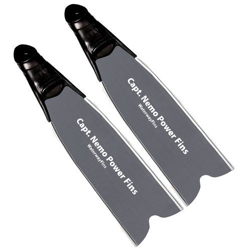 Aleta para pesca submarina - Captain Nemo - WinnerFins LP - de carbono / calzante / gris