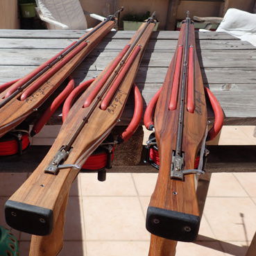 Fusil de pesca submarina de madera - ROLLER EPEORE LASER - Carl's Guns