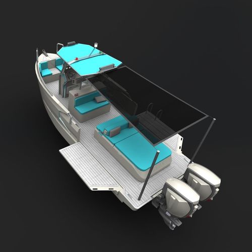 Runabout fueraborda - 750L - SEAX BOATS - bimotor / open / con consola central