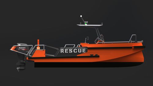 Barco profesional barco de salvamento - 750R - SEAX BOATS - fueraborda