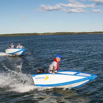 Bote fueraborda - 2.5m Companion - Quickboats - plegable / open / de pesca