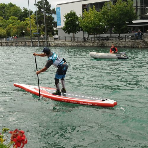Tabla de SUP hinchable - ROCKET Light 14'0'' - Airboard - de race / de travesía / para fitness