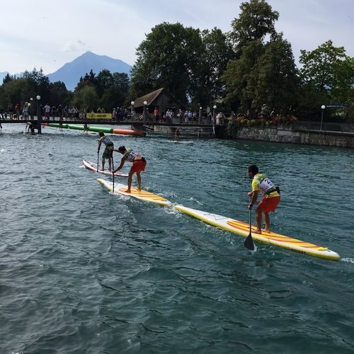 Tabla de stand-up paddle hinchable - ROCKET 14'0'' - Airboard - allround / de race / de travesía